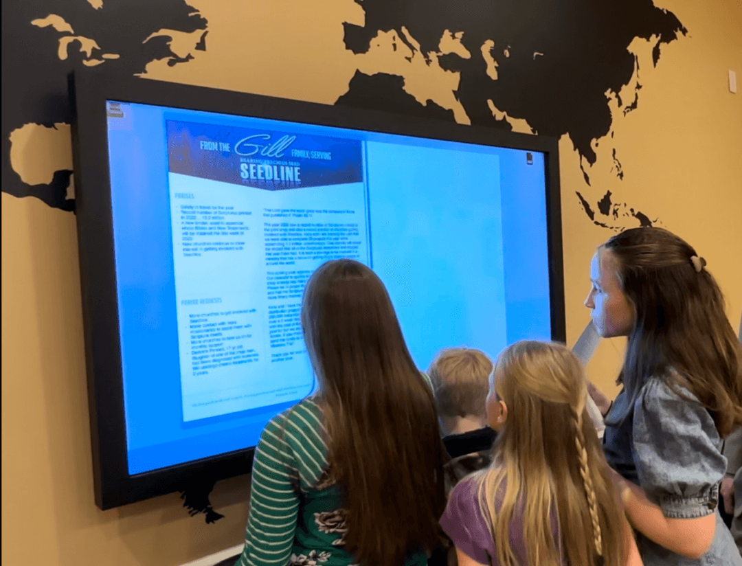 missions wall ideas missionary wall display touchscreen image