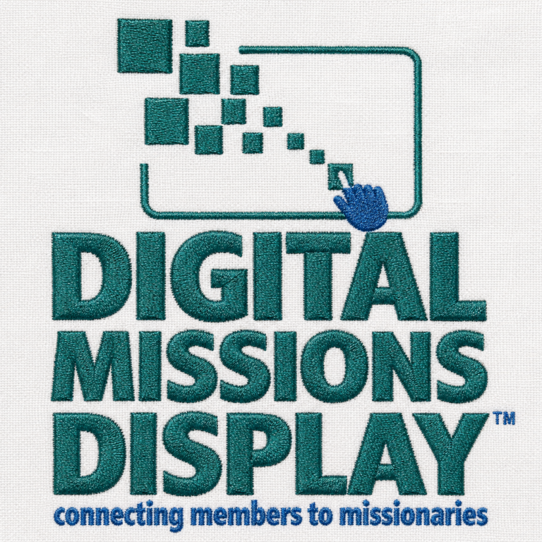 digital missions display embroidered logo img