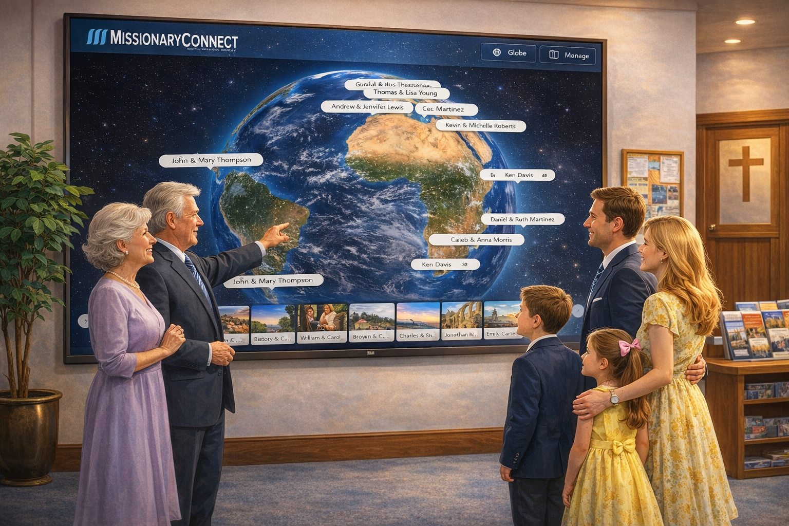 generations using the digital missions display and missionaryconnect image