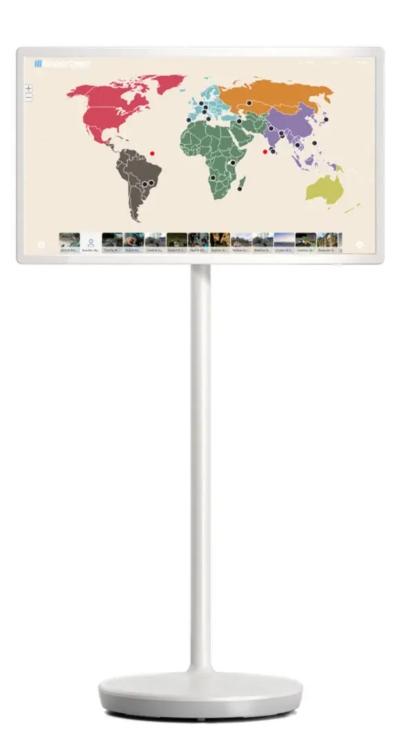 missionaryconnect software on a 32 android device flat map view