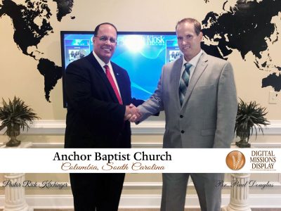 anchor baptist church digital missionary display missions wall